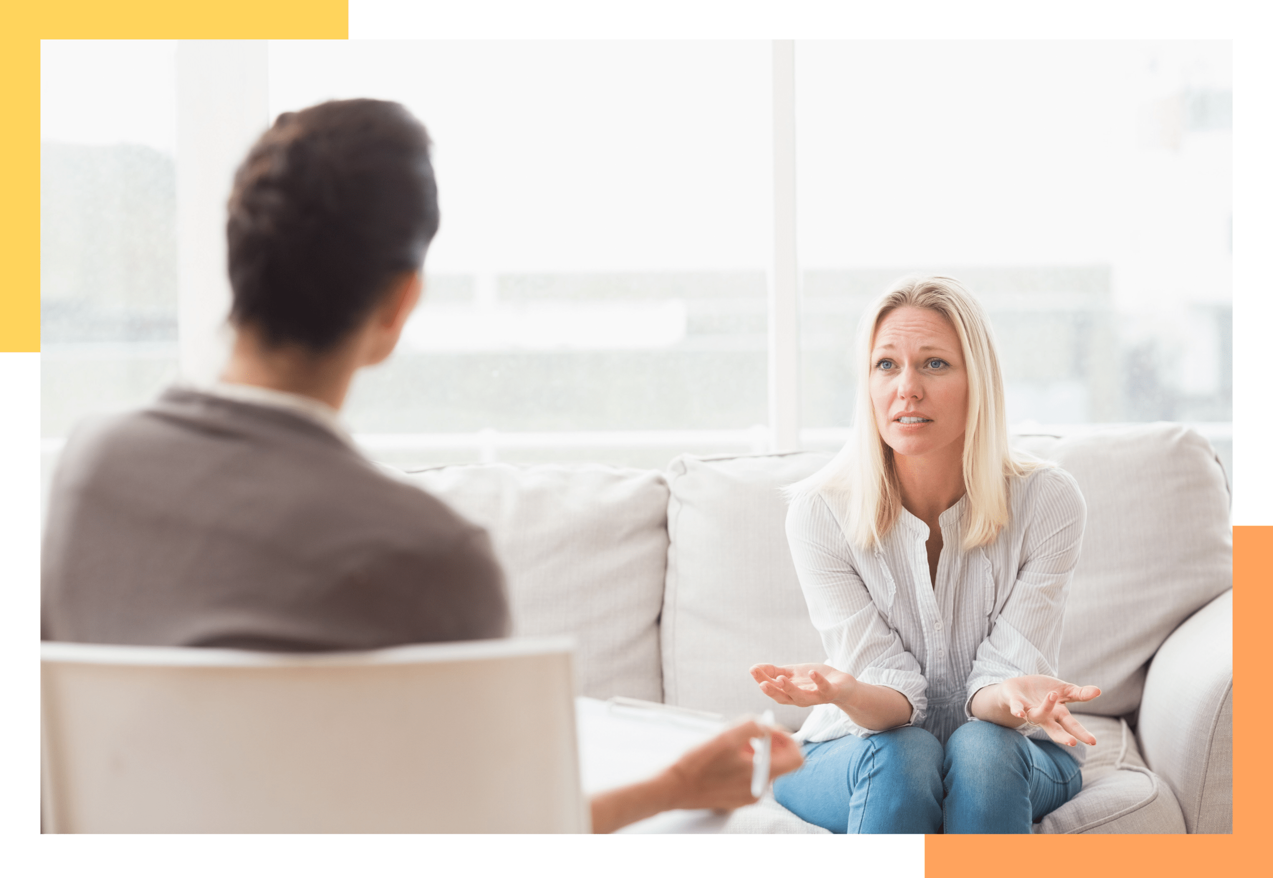 Women having a therapy session