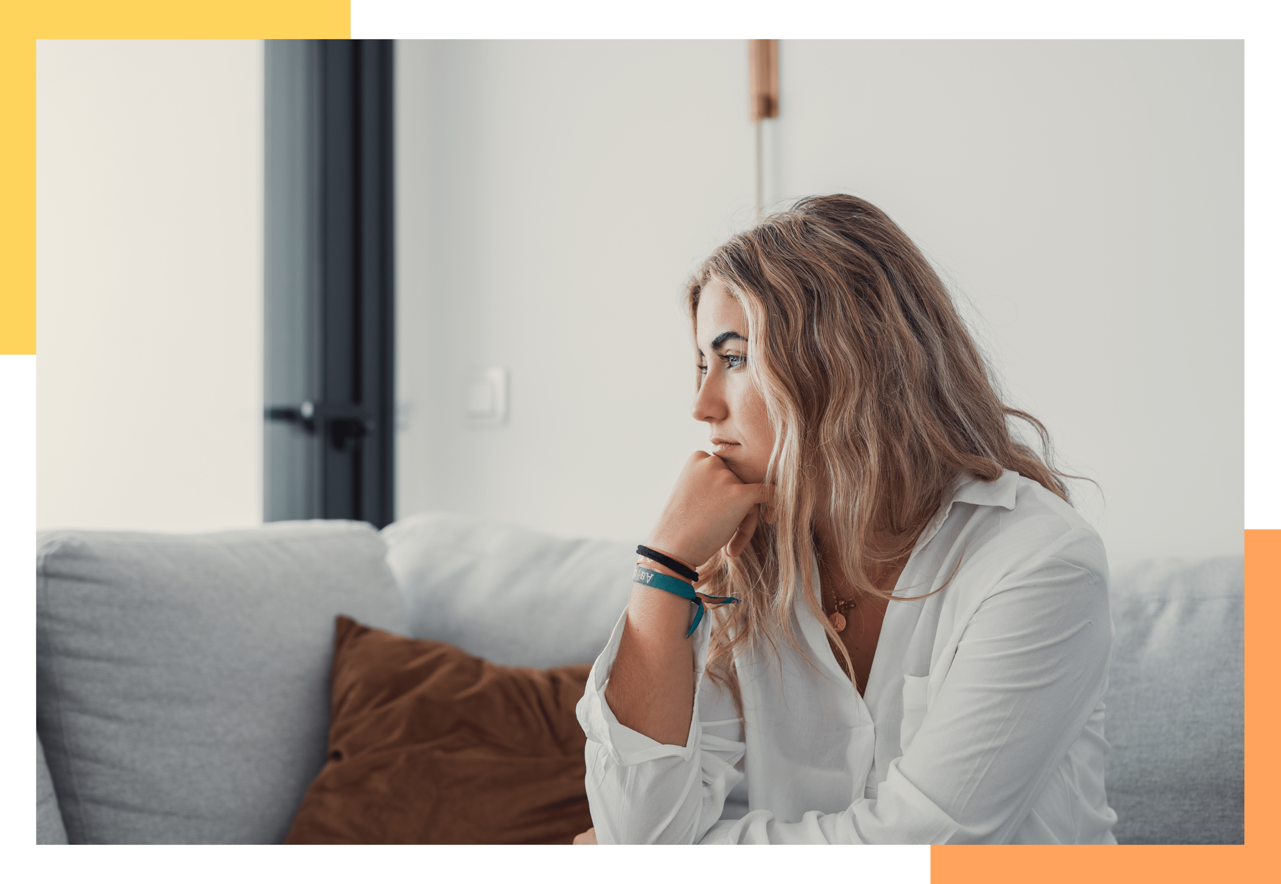 Woman having thoughts
