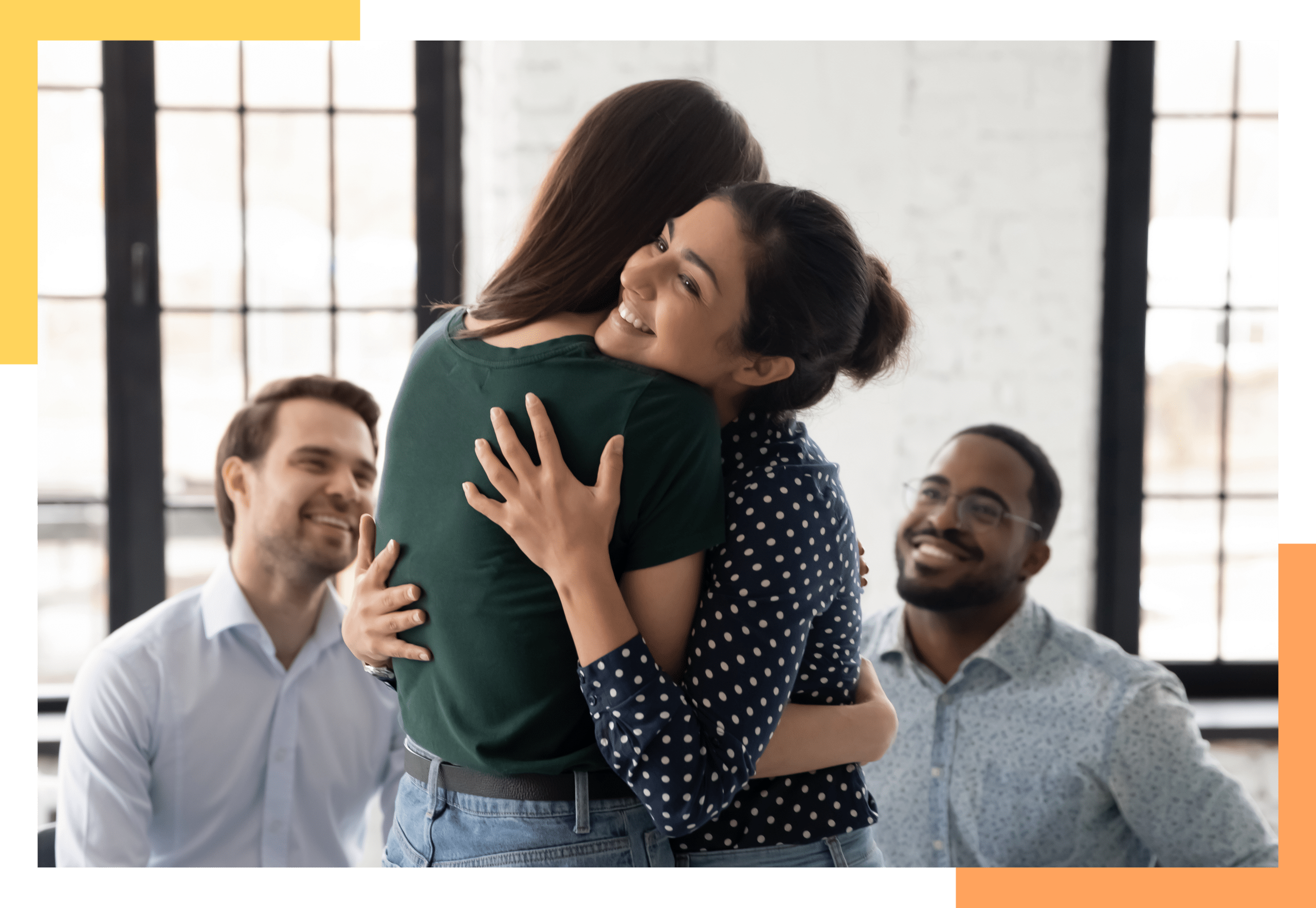 Women Hugging each other during counseling
